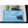Image 2 : NEW OVERSTOCK INSIGNIA 33-46 INCH TILTING TV WALL MOUNT, COMPLETE, UP TO 80 LBS