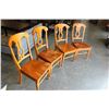 Image 2 : SET OF 4 AS NEW ASHLEY FLOOR MODEL CONTEMPORARY PINE DINING CHAIRS