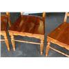 Image 3 : SET OF 4 AS NEW ASHLEY FLOOR MODEL CONTEMPORARY PINE DINING CHAIRS