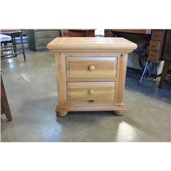 MAPLE TWO DRAWER NIGHTSTAND