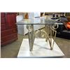Image 1 : GLASSTOP METAL END TABLE