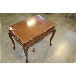 1 DRAWER FRENCH PROVINCIAL END TABLE