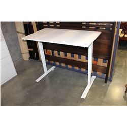 WHITE ADJUSTABLE WORK TABLE