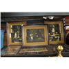 Image 1 : TWO MIRRORED PRINTS AND SET OF 3 PRINTS