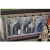 Image 3 : 2 CANVAS ANIMAL PRINTS AND FRAMED ELEPHANT PICTURE