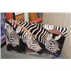 Image 4 : 2 CANVAS ANIMAL PRINTS AND FRAMED ELEPHANT PICTURE