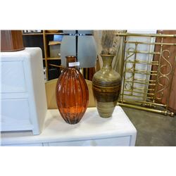 TWO LARGE DECORATIVE VASES