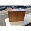 Image 1 : SMALL TEAK SLIDING DOOR CABINET