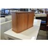 Image 2 : SMALL TEAK SLIDING DOOR CABINET