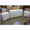 Image 1 : WHITE 6 DRAWER DRESSER AND 2 NIGHT STANDS