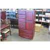 Image 1 : RED WARDROBE DRESSER