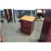 Image 1 : RED 3 DRAWER NIGHTSTAND