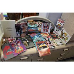 LOT OF TATTOO COFFEE TABLE BOOKS