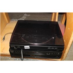 SONY PS LX300 USB TURNTABLE AND SONY 5 DISC CD CHANGER