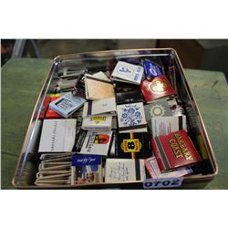 TIN OF COLLECTOR MATCHBOOKS