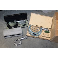 3 ANALOG MICROMETERS