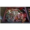 Image 3 : 4 TIER DECORATIVE JEWELRY BOX WITH LID AND CONTENTS