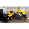 Image 1 : TONKA DUMP TRUCK AND BULL DOZER