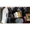 Image 3 : BOX OF WOOD CRAFT DOLLHOUSE, NEW BATH CARE SET, SCALE, AND ESTATE COLLECTIBLES