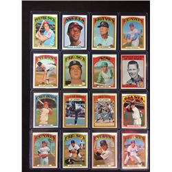 1972 TOPPS BASEBALL CARD LOT