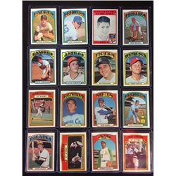 1972 TOPPS BASEBALL CARD LOT
