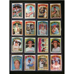 1972 TOPPS BASEBALL CARD LOT