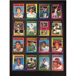 1975 TOPPS BASEBALL CARD LOT