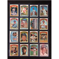 1972 TOPPS BASEBALL CARD LOT