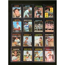 1971 TOPPS BASEBALL CARD LOT
