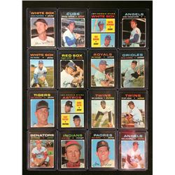 1971 TOPPS BASEBALL CARD LOT