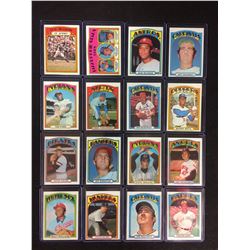 1972 TOPPS BASEBALL CARD LOT