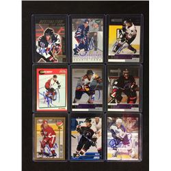 AUTOGRAPHED HOCKEY CARD LOT