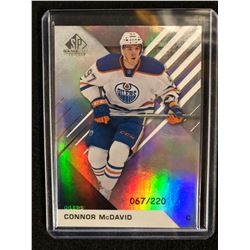 SP AUTHENTIC CONNOR MCDAVID HOCKEY CARD