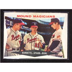 1960 Topps #230 Mound Magicians Burdette-Spahn-Buhl