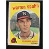 Image 1 : 1959 TOPPS #40 WARREN SPAHN