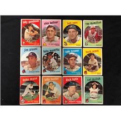 1959 TOPPS BASEBALL CARD LOT