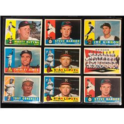 1960 Topps Baseball Cards Lot