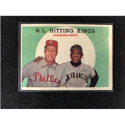 1959 Topps NL Hitting Kings #317 - Ashburn/Mays