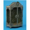 Image 1 : A French plated miniature model of an armoire, decorated throughout with rococo style motifs on s...