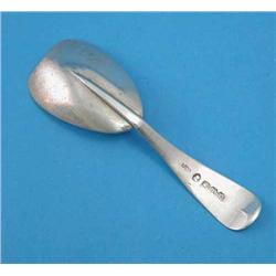 A George IV Scottish silver Old English pattern caddy spoon, with shaped oval bowl, maker Mitchel...