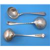 Image 1 : A pair of George III Old English pattern silver sauce ladles, maker possibly Thomas Doxsey, Londo...