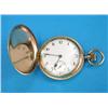 Image 1 : A gold plated Omega keyless hunter, with 1913 prize inscription...