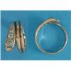 Image 1 : A gentleman's Victorian gold snake ring, the head set 4 diamonds...