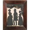 Image 1 : Edward Haines (fl.1820's-c.1896) cut paper silhouette, Gentleman and two ladies, signed and dated...