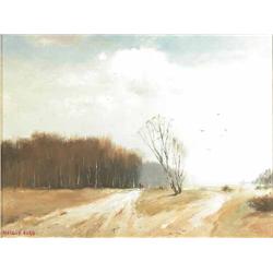 Marcus Ford (Wapping Group) oil on canvas, Spring - Sizewell Common, signed, 14 x 18 ins....