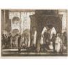 Image 1 : Sir Frank Brangwyn (1867-1956) unframed etching, 'Turkish Well', F.A.S 255, cut from Santa Sophia...