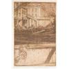 Image 1 : Sir Frank Brangwyn (1867-1956) unframed etching, Portion of London Bridge No.1 - Fishmongers Hall...