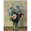 Image 1 : Anne Redpath (1895-1965) oil on canvas, 'Summer Flowers', initialled, 18 x 14 ins....