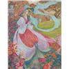 Image 1 : M Pamela Colebourn pair of watercolours with ink, 'September' and 'Enchantment', signed and dated...