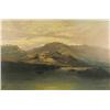 Image 1 : H. Bates unframed oil on canvas, Loch Fine near Isle of Bute, signed and dated 1898, 20 x 30 ins....